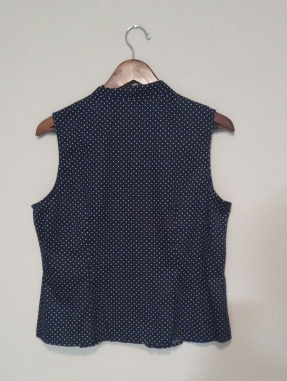 JONES NEW YORK Navy & White Polka Dot Tank - Picture 4 of 5
